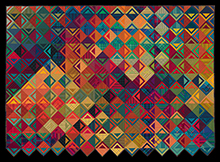 Basket Weave II: See Saw  |  2013  |  78" x 56"  |  Juried into Road to California and Quilts = Art = Quilts, 2014