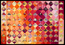 It's Blossoms All the Way Down  |  2007  |  56" x 83"  |  Best Pieced Quilt, Vermont Quilt Festival, 2008