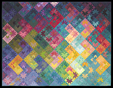 Millefiori  |  2013  |  56" x 73"  |   Juried into New Quilts from an Old Favorite, National Quilt Museum, Paducah Kentucky, 2014