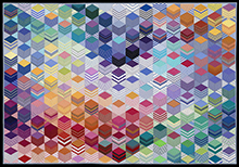 Piece of Cake   |  40” x 58”  |  2017   |  Juried into In the American Tradition, Houston Quilt Festival 2019   |  Award for Best Use of Color, Vermont Quilt Festival, 2018   |  Juried into Quilts=Art=Quilts 2018  |  Juried into Quilt Con 2019  |  Featured in QuiltCon Magazine, 2019