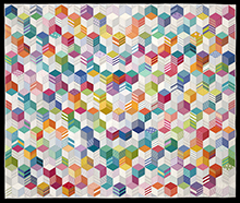 Up Cake Down Cake  |  2022  |  76" x 62"  |   Juried into QuiltCon 2023